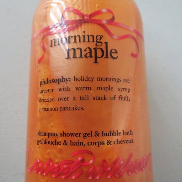 Philosophy Morning Maple Shampoo, Shower Gel & Bubble Bath 16 fl.oz/480 ml - Picture 4 of 9